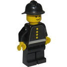 LEGO Fireman avec Noir Casque et Torse Autocollant Figurine