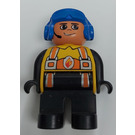 LEGO Fireman mit Blau Helm Duplo Abbildung