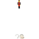 LEGO Fireman with Brown Hair and Helmet Technic Figure