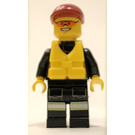 LEGO Fireman With Dark Red Cap Minifigure