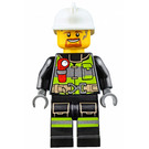 LEGO Bombero con Casco y Barba Minifigura