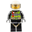 LEGO Fireman with Helmet and Sunglasses Minifigure