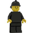 LEGO Pompier avec Plaine Noir Torse Minifigurine