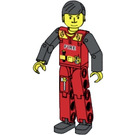 LEGO Fireman with Red Legs Technic Figure