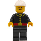 LEGO Brannmann med Hvit Bygging Hjelm Minifigur