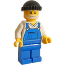 LEGO Fisherman met Blauw Overalls Minifiguur