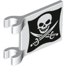 LEGO Flag 2 x 2 with Jolly Roger and Cutlasses (Both Sides) without Flared Edge (2335 / 19523)