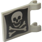 LEGO Flag 2 x 2 with Jolly Roger without Flared Edge (2335)
