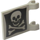 LEGO Vlag 2 x 2 met Jolly Roger zonder uitlopende rand (2335 / 81426)