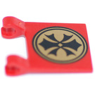 LEGO Flagga 2 x 2 med Orient Emblem utan utsvängd kant (2335 / 44977)