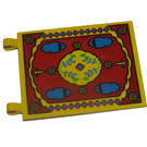 LEGO Flagg 6 x 4 med 2 Koblinger med Oriental Rug Mønster (2525 / 44978)