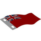 LEGO Flag 7 x 5 Wave with Union Jack on Red