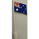 LEGO Flag on Flagpole with Australia with Bottom Lip (777)