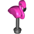 LEGO Flamingo mit Schwarz Bein (65719)