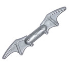 LEGO Effen zilver Bat-a-Rang met Handgrip in Middle (98721)