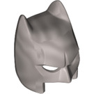 LEGO Flat Silver Batman Cowl with Short Ears and Open Chin (18987)