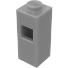 LEGO Flat Silver Brick 1 x 1 x 2 with Side Stud Holder (15444)