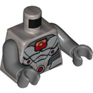 LEGO Flat Silver Cyborg Minifig Torso (973 / 76382)