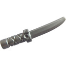 LEGO Flat Silver Dagger with Cross Hatch Grip