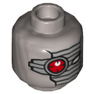 LEGO Flat Silver Deadshot Minifigure Head (Recessed Solid Stud) (3626 / 26156)