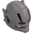 LEGO Flat Silver Helmet with Headphones and Transparent Red Visor (20917)