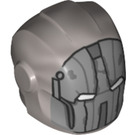 LEGO Flat Silver Helmet with Smooth Front with Silver Faceplate and White Eyes (28631 / 80747)