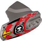 LEGO Argent plat Hero Factory Armor avec Douille à rotule Taille 5 avec "H" et rouge (16436 / 90639)