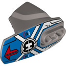 LEGO Argent plat Hero Factory Armor avec Douille à rotule Taille 5 avec 'Hero Factory' logo (17675 / 90639)