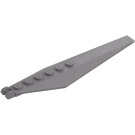 LEGO Flaches Silber Scharnier Platte 1 x 12 mit Abgewinkelt Seiten und Tapered Ends (53031 / 57906)