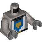 LEGO Effen zilver Ridder Minifiguur Torso (973 / 76382)