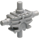 LEGO Effen Zilver Minifig Mechanisch Torso met 4 Kant Attachment Cylinders (54275)