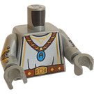 LEGO Flaches Silber Minifigur Torso Dragonborn Paladin (973)