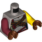 LEGO Argent plat Mo-Hawk Minifig Torse (973 / 76382)
