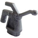 LEGO Effen zilver Oil Can (Geribbeld Handvat)