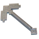 LEGO Flat Silver Pixelated Pickaxe (18789)