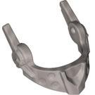 LEGO Flat Silver Pointed Visor with Round Dimples and Spikes (22393)