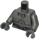 LEGO Flat Silver Protocol Droid Minifig Torso (973 / 76382)