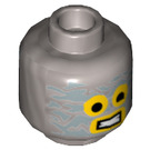 LEGO Flaches Silber Robo Emmet Kopf (Einbau-Vollbolzen) (3626 / 18357)