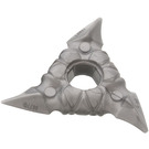 LEGO Flat Silver Shuriken Star with Elaborate Handles