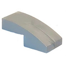 LEGO Flat Silver Slope 1 x 2 Curved (3593 / 11477)