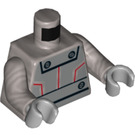 LEGO Flaches Silber Ultron - Mighty Micros Minifig Torso (973 / 76382)