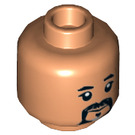 LEGO Fleisch Baze Malbus Minifigure Kopf (Einbau-Vollbolzen) (3626 / 28360)