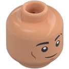 LEGO Flesh Darth Dev Minifigure Head (Recessed Solid Stud) (3274)