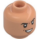 LEGO Tělová Dr. Wu s Černá Košile a Šedá Laboratorní plášť a Šedá Nohy Minifigurka Hlava (Zapuštěný pevný cvoček) (3626 / 68065)