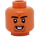 LEGO Ihonvärinen Gilgamesh Minihahmo Pää (Upotettu kiinteä nuppi) (3626 / 74991)