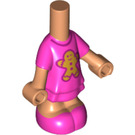LEGO Fleisch Micro Körper mit Layered Skirt mit Gingerbread Man (79478)