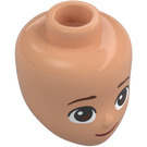 LEGO Flesh Minidoll Head with Brown Eyes and Closed Mouth (92198 / 104533)