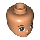 LEGO Flesh Minidoll Head with Brown Eyes and Closed Mouth (92198 / 104533)