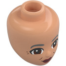 LEGO Flesh Minidoll Head with Brown eyes and gray eyebrows (92198 / 103343)