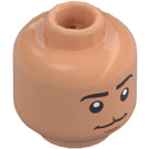 LEGO Flesh Minifigure Head with Decoration (Recessed Solid Stud) (3274)